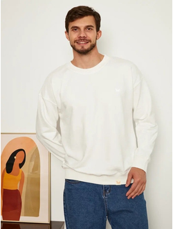 МУЖСКОЙ СВИТШОТ БЕЛЫЙ "ВДОХНОВЕНИЕ"