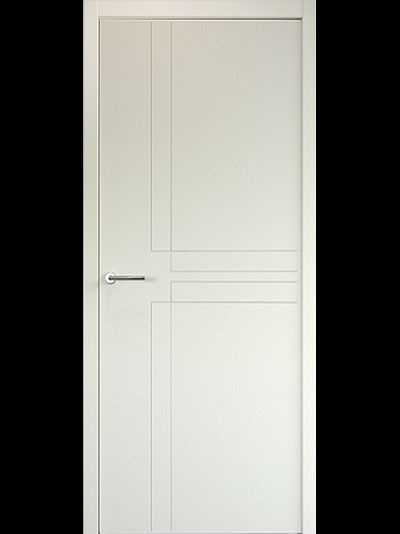 Дверь Геометрия 3 эмаль латте