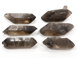 Кварц дымчатый, раухтопаз, кристалл двухголовик в ассортименте, Бразилия (44-48 мм, 12-16 г) №35769