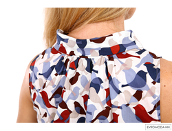 Блузка  с принтом Кэт