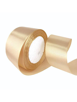 Лента атласная (3064, песочная), 50мм*25м