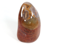 Агат "огненный", полировка стоячая, Бразилия (73*52*41 мм, 296 г) №35434