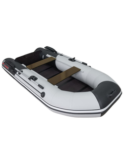 Моторная лодка Таймень NX 2850 слань-книжка киль цвет светло-серый/черный
