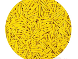 0123 Конд.посыпки сах.дек.матов. "Вермишель", Желтая, 1,2мм