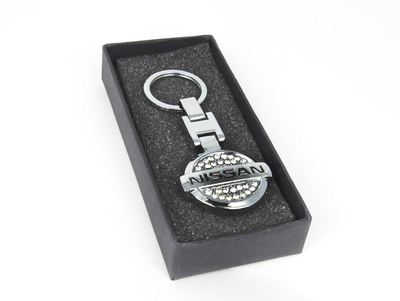 БРЕЛОК НА КЛЮЧИ С ЛОГОТИПОМ АВТО И СТРАЗАМИ