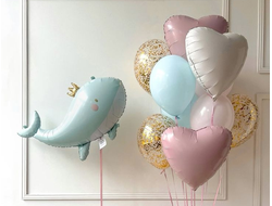 Сет из гелиевых шаров " Китенок"