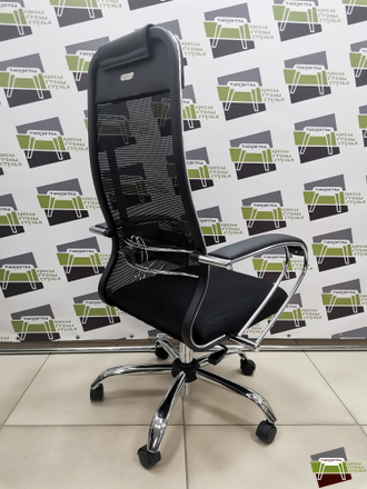 Кресло ErgoLife Sit 10 B1-180K - Mesh(X2)+UMF(X1) /Um00/Wh00/K1cL(TG1.0Pl/M09.B21.G20.W01) (Черный)