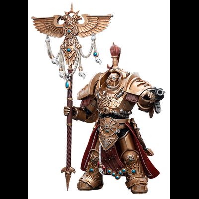 Алларус Терминатор Кустодес - Претор (Warhammer 40k) - КОЛЛЕКЦИОННАЯ ФИГУРКА 1/18 Adeptus Custodes Vexilus Praetor in Allarus Terminator Armour Phelam Tolguror (JT3938) - JOYTOY