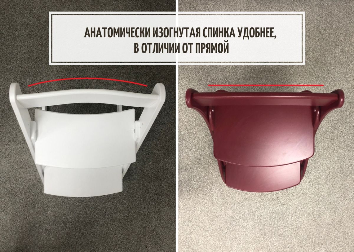 Изогнутая спинка растущего стула - удобнее. Осанка правильная Анатомическая спинка для растущего стула