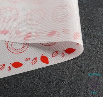 Коврик армированный для макаронс Сердце Доляна, 40×30 см, цвет МИКС