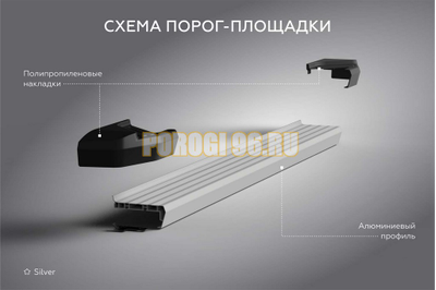 Порог-площадка "Start" для Jetour X70 Plus 2023-