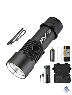 Фонарь подводный Diving D1 P70-1950Lm-белый 13см, бокс, комплект