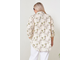 Женская одежда - Женская Рубашка-туника прямого силуэта арт. 1059 (цвет бежевый) Размеры 60-76