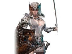 ПРЕДЗАКАЗ - Белая воительница Алина - Коллекционная фигурка 1/6 The Girl Under Wolf's Ward Silver Alina (PL2026-236A) - TBLeague ?ЦЕНА: 30200 РУБ.?