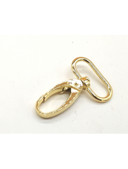 Карабин для сумок, 32*50 мм (25 мм) золото