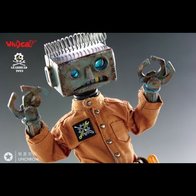 Неуклюжий робот Карри - Коллекционная ФИГУРКА 1/6 scale ClumsyBot  Curry - Whycat&amp;GEARHEADTOYS