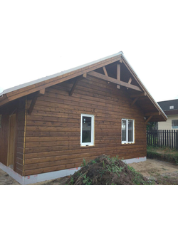 Баня 6Х8 каркасная с мансардой