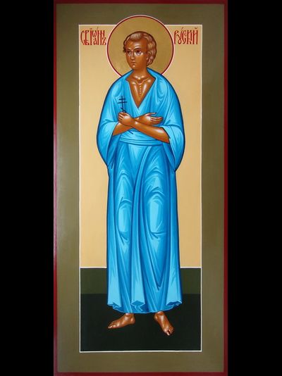 Иоанн Русский, Святой исповедник. Рукописная мерная икона.