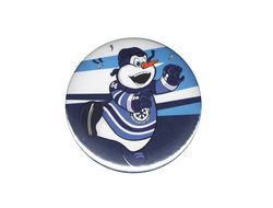 Значок закатной ХК "СИБИРЬ" (Снеговик в танце) 24