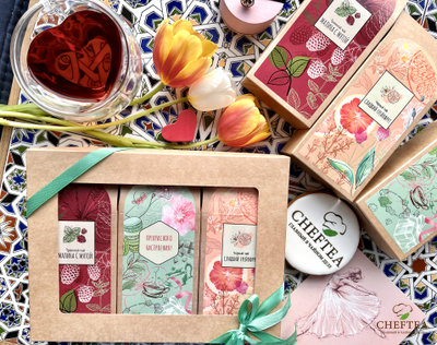 Набор чая с лентой "Счастливые моменты" 3х50г