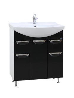 Тумба + умывальник Lindis Олимп-Люкс 75