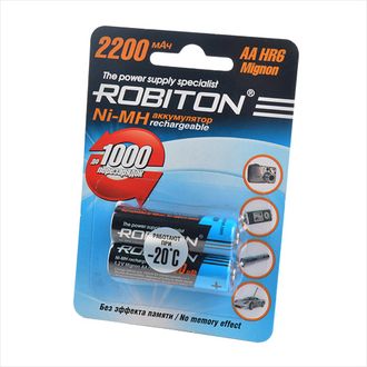 Аккумулятор ROBITON R6 2200MH BL2