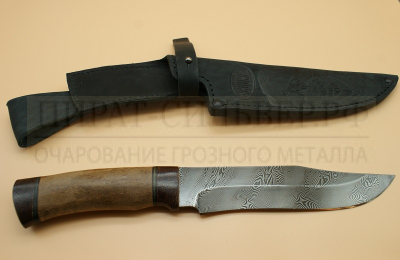 Нож "Н7"  черный дамаск  ЗЗОСС  Златоуст