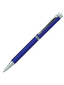 Ручка подарочная шариковая PIERRE CARDIN "Crystal", корпус синий, латунь, хром, синяя, PC0707BP