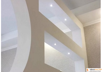 Штробление стен из гипсокартона в новостройке Москва ИВАНМАСТЕР
