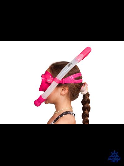 Маска для дайвинга с трубкой Scuba Brothers Flipper Pink, комплект