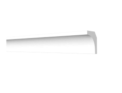 Потолочный плинтус DECOR-DIZAYN DD26, из дюрополимера, под покраску, ударопрочный, 2 метра