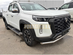 Защита штатного порога труба Папа Тюнинг d42 для CHANGAN Hunter Plus 2022-