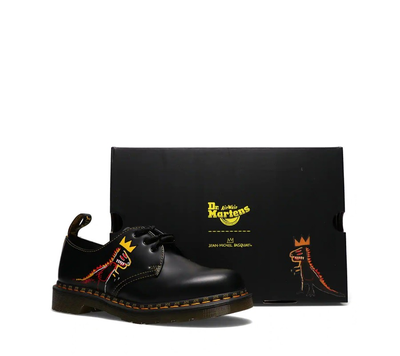 Полуботинки Dr Martens 1461 Basquiat Black Smooth