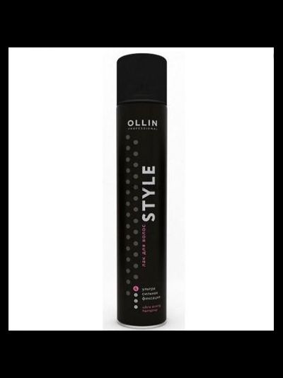 OLLIN STYLE Лак для волос ультрасильной фиксации, 500 мл