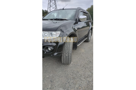 Пороги алюминиевые Rival Premium для Mitsubishi Pajero Sport 2008-2016