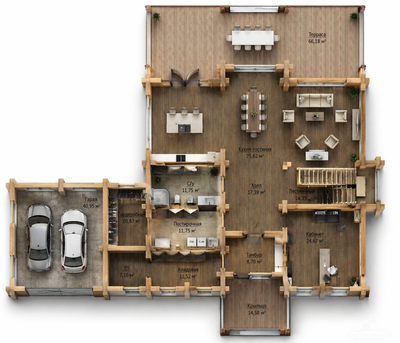 «Скандинавия»  376 м²