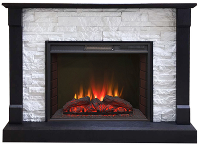 Электрокамин Моника BL M2 с очагом Sparta 25.5 LED