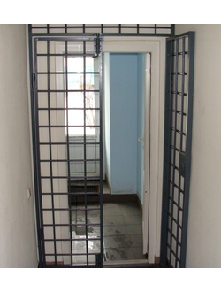 Дверь-решетка сварная усиленная Квадрат (артикул-ДР05)