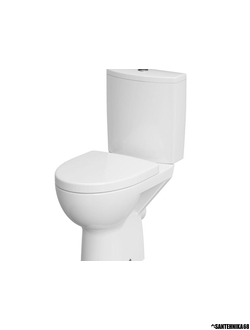 Унитаз напольный безободковый Cersanit Parva new clean on 011 с сиденьем дюропласт и микролифтом EASY-OFF