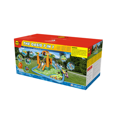 Надувной батут с горкой «Тропикана»