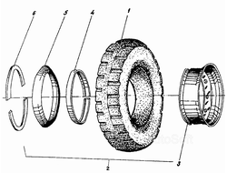 Колесо 21х8-9 ДВ-1661 9025.00.00.00 цельнолитая
