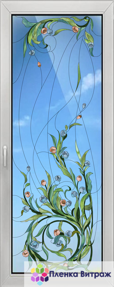 ВИТРАЖНАЯ ПЛЕНКА FL-23-1