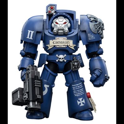 Терминатор Ультрамаринов (Warhammer 40k) - КОЛЛЕКЦИОННАЯ ФИГУРКА 1/18 Ultramarines Terminators Brother Caesaran (JT6694) - JOYTOY
