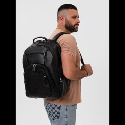 Кожаный рюкзак Gerardo black (арт. 3045-01)