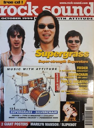 Rock Sound Magazine October 1999 Supergrass, Feeder, Иностранные музыкальные журналы, Intpressshop