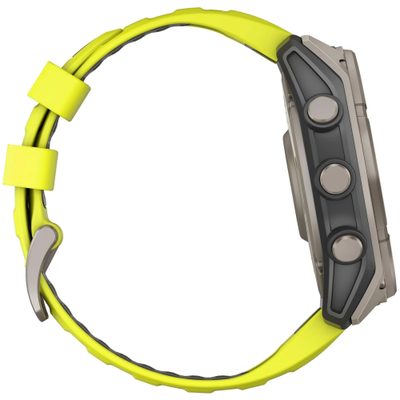 Часы Garmin Fenix 8 —51mm Solar Sapphire Titanium Amp Yellow / Graphite