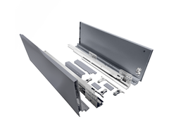 167х450 Антрацит  Ящик с тонкими боковинами, плавного задвижения Amalet-BOX  *