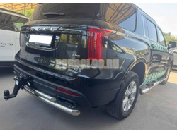 Защита заднего бампера двойная Папа Тюнинг d60/42 для Haval H5 2024-