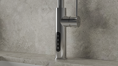 Система мгновенного кипячения воды с газацией и охлаждением 5в1 AQUAHOT ASPEN Chrome (хром)