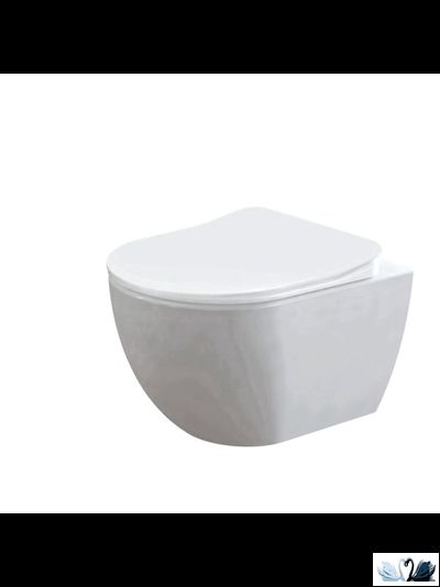 Чаша унитаза Creavit Free FE322.00100 подвесная, безободковая круглая форма в магазине Marysя